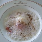 モナリザ 丸の内店 - ホワイトアスパラガスとこだわり温度卵のカルボナーラ仕立て