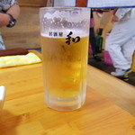 くつろぎ亭ひこべえ  - 2015年6月　生ビール