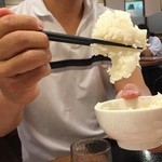 Soukitei - 前日の残りご飯を提供されたのか、ライスがカチカチでした。改善に期待したい。