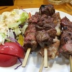 Kushiyaki Shinanoji - トマトから串の大きさを感じてください