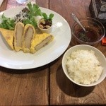いもねこ - 高野豆腐の豚卵巻きランチ