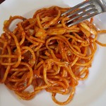 モンティマハル - ｽﾊﾟｹﾞﾃｨ*ｽﾊﾟｲｼ-な香りですが,味がとても濃くて,ｽﾊﾟｹﾞﾃｨというより焼きそばみたいな感じでした