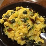 皮蛋と卵炒め