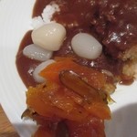 カレーハウス キラリ - ラッキョウと福神漬け