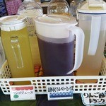 オリーブ - りんご酢ドリンク、黒酢ぶどう＆ベリーミックス、リンゴジュース