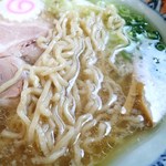 石臼玄麦自家製らーめん 丸竈 - 全粒粉使用　自家製中細縮れ麺