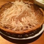 十勝ダイニング 豚っく - 新生姜と豚肉のしゃぶしゃぶの新生姜（夜 再訪）