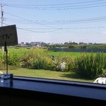 手賀カフェ - カウンターからの景色①