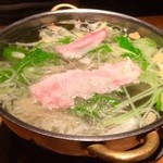 十勝ダイニング 豚っく - 新生姜と豚肉のしゃぶしゃぶ（夜 再訪）