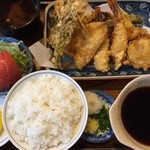 磐石 - 天ぷら定食(上) ¥1050