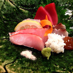 雨ニモマケズ - 風コース：④刺身盛り合わせ　【2015.07.07】
