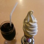 Youshoku Bitte - アイスコーヒー＆くずまき高原ソフトクリーム