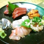 まるしげ 夢葉家 - 刺盛り３人前。
