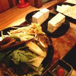 Shabushabu Onyasai - 野菜８種盛りと豆腐となばゆば