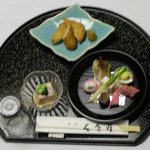 石原荘 - 薩摩料理コースの先付け