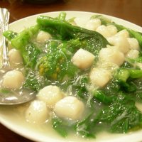 三和楼 - 小柱と菜花の炒め