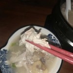 味家 - こちらも箸でつまんでみた("⌒∇⌒")