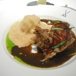 レストラン コバヤシ - フランス　ブルターニュ産オマール海老のシヴェ　帆立貝のラヴィオリ添え