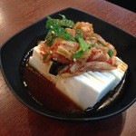 紅梅園 - H.27.7.16.夜 キムチの冷奴 200円