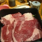 金獅子のヤキニク - 焼きユッケが以前より厚くなってました！