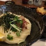 うどん上々 - ぶっかけうどん＋玉子かけご飯＋鶏天（２つ）