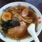 唐龍 - ラーメン(550円、デフォで半熟煮卵1/2)～朝ラーにて～