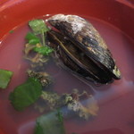 旬魚たつみ - イガイ、シッタカ、タバコニシの酒蒸し