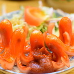 五味箱 - この日もやってくれたタコウインナー(笑)。