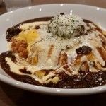 Kotokotokafe - とろとろ卵のオムハヤチーズ ハンバーグのせ
