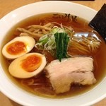仙臺 自家製麺 こいけ屋 - 醤油らーめん煮卵入り安定のスープです2015年7月17日