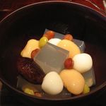 茶菓円山 - 福蜜豆のアップ(2015.07)