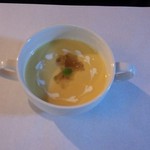 Bisutoro Furaipan - カボチャの冷製スープ　パスタランチ
