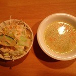 インデアンレストラン  ニューミラ - ランチに付くサラダとスープ