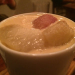 Ata - 夏のデザート、桃のチーノ(2015/7)