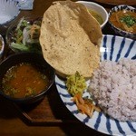 月と亀 - 2015.07・筑前インド定食 1000円