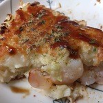 お好み焼き木馬 - ・ソースの味が濃すぎたので、ソースを落とした