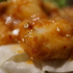 大野屋 - 脂ホルモンのどアップ