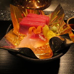 しゃぶ玄 - 目鉢鮪と黒鯛のお造り