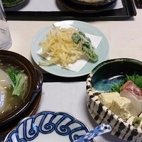 京懐石とゆば料理 松山閣 JR京都伊勢丹店 - 定食 かぶのあんかけ  しら魚の天ぷら 湯葉刺身 