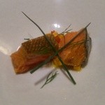 神戸牛炉釜炭焼ステーキ IDEA - トロトロのサーモン