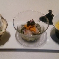 神戸牛炉釜炭焼ステーキ IDEA 銀座 - 前菜のプレート