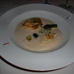 サンス・エ・サヴール - 的鯛のロティ　ジャガイモのピューレ　ヴァニラ風味