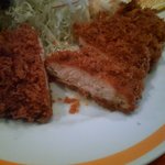 レストラン三澤亭 - トンカツ中断面(；´Д｀)