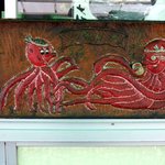 かわいいタコの手作り看板