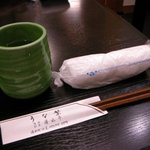 Unashige - お茶を飲みながら鰻を待つ