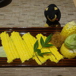 神楽坂 今井屋本店 - とうもろこし刺し