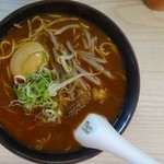 うどんのいなや - 中華みそ+煮玉子