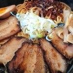 麺や鐶 - チャーシュー油めん￥850＋特盛200