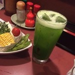 炭火焼とり 安喜 - 青汁チューハイ