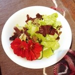 畑とクラフト　こま里カフェ （五穀村レストラン内） - 雑穀野菜カレーにセットのサラダ